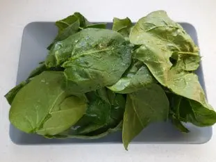 Soupe aux épinards frais : Photo de l'étape 3