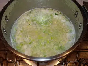 Soupe poireaux-pommes de terre : Photo de l'étape 7