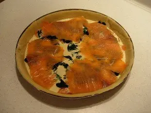 Quiche saumon-épinards : Photo de l'étape 6
