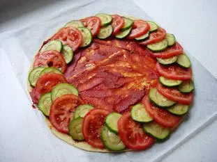 Tarte fine aux tomates et courgettes : Photo de l'étape 6