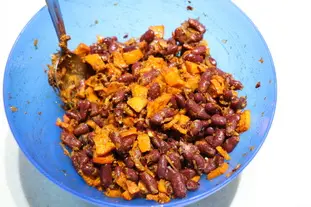 Tortillas au potimarron et haricots rouges : Photo de l'étape 7