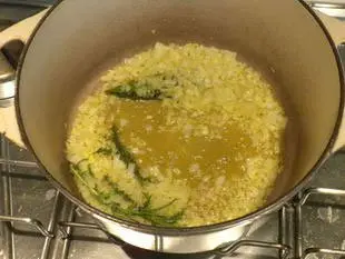 Risotto aux petit-pois "Mantecare" : etape 25
