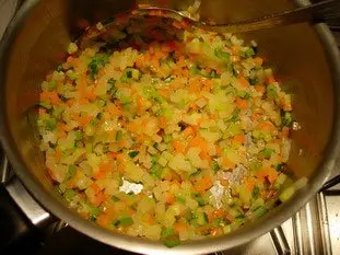 Noix de St jacques aux légumes croquants, sabayon au savagnin réduit : Photo de l'étape 13