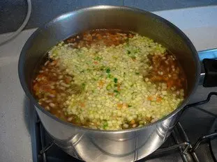 Noix de St jacques aux légumes croquants, sabayon au savagnin réduit : Photo de l'étape 4