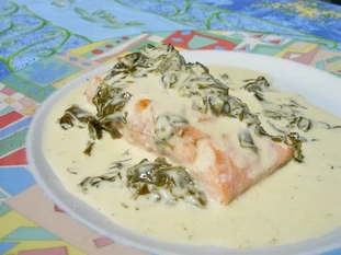 Saumon à l'oseille : Étape 8