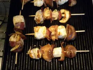 Petites brochettes "terre et mer" : Photo de l'étape 8
