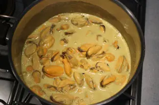 Curry de moules au chou : Photo de l'étape 11