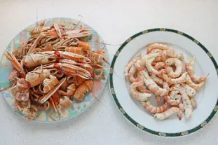 Gratin de queues de langoustines : Photo de l'étape 1