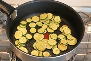 Filet de lieu en gratin de légumes et riz : Photo de l'étape 3