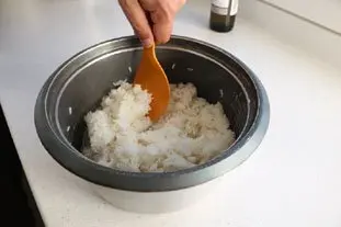 Filet de lieu en gratin de légumes et riz
