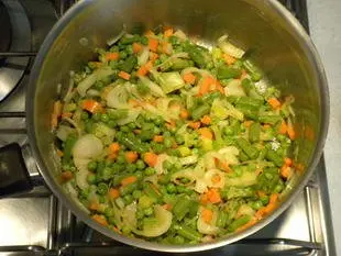 Saumon en papillote aux petits légumes : Photo de l'étape 6