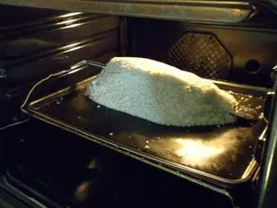 Poisson en croute de sel : Photo de l'étape 8