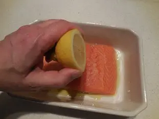 Filet de saumon au four : Photo de l'étape 2