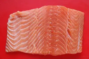 Saumon gravlax : Photo de l'étape 1
