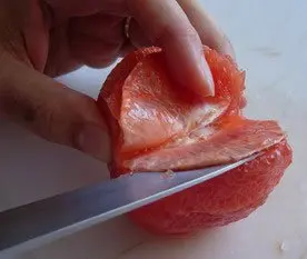 Comment peler à vif un fruit  : etape 25