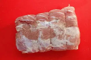 Rôti de porc à la sauge, cuit au sac