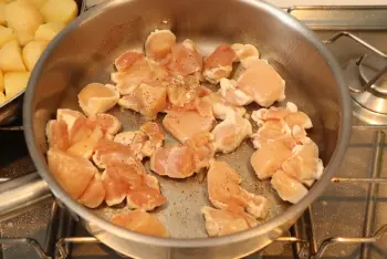 Filets de poulet à la cancoillotte : Étape 7