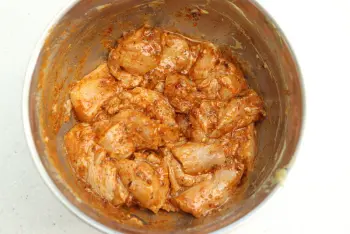 Brochettes de poulet épicé : Étape 4