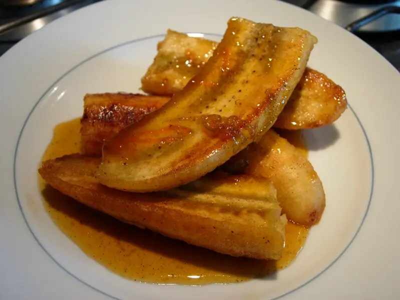 Bananes flambées légères