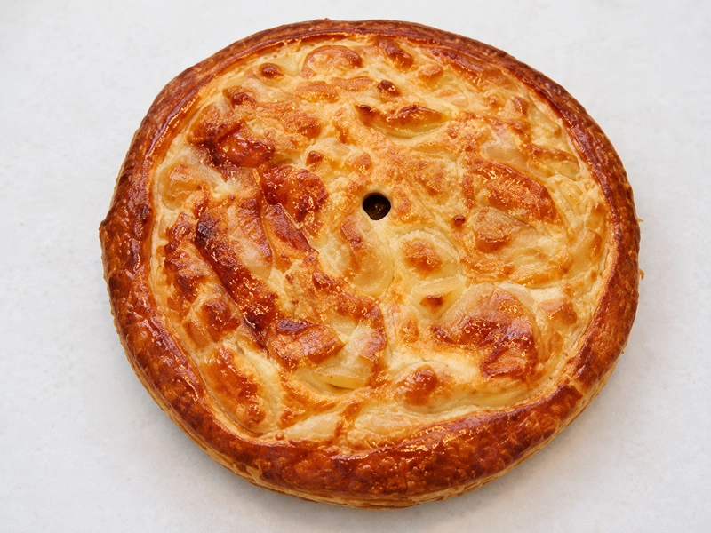 Galette des rois aux pommes caramélisées