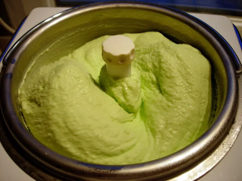 Glace à la menthe fraîche