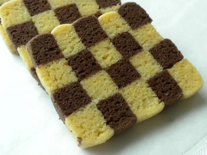 Sablés en damier