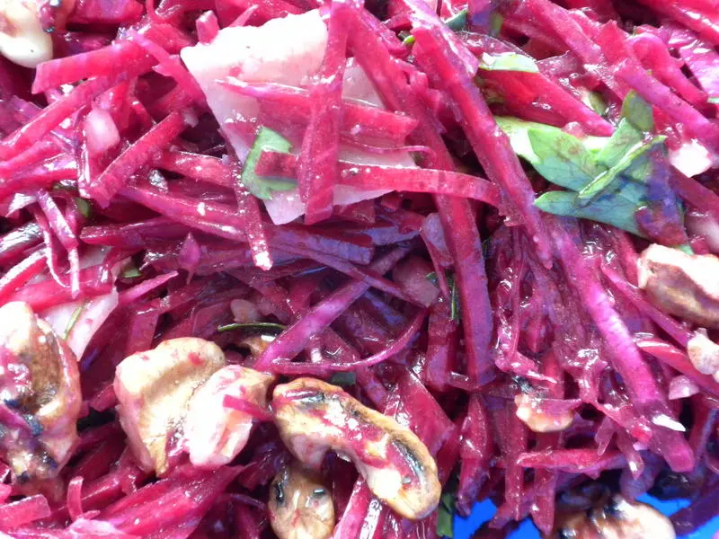 Salade de betteraves croquantes