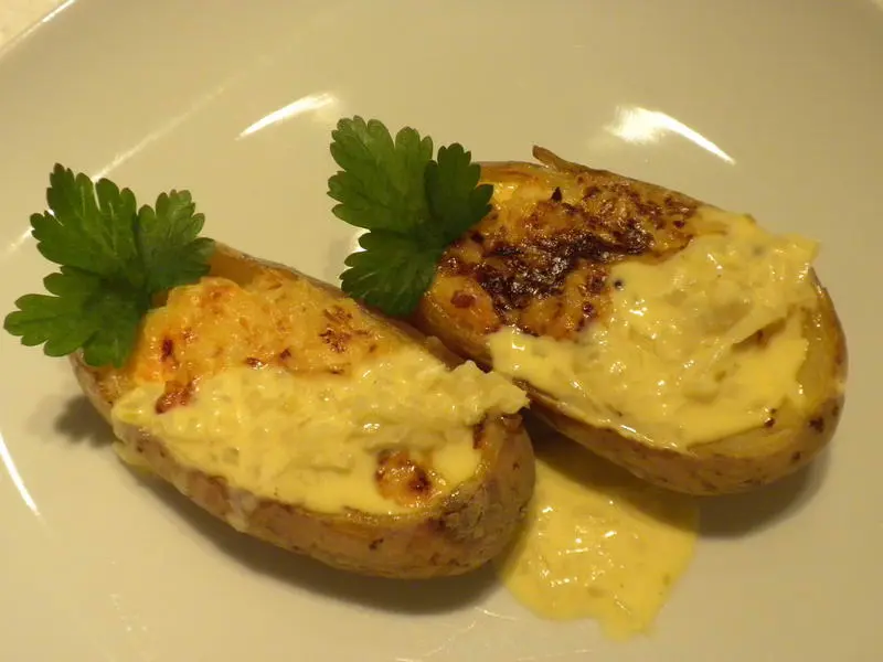 Pommes de terre aux crevettes