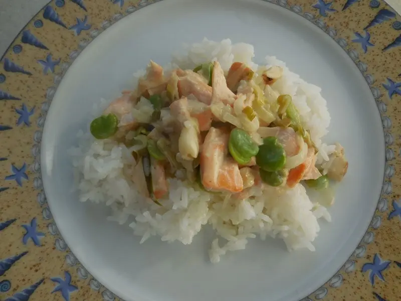 Petite blanquette de saumon
