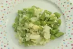 Riz sauté aux navets et petits pois nouveaux