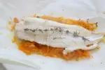 Filet de merlan en papillote carottes-citron-poireaux