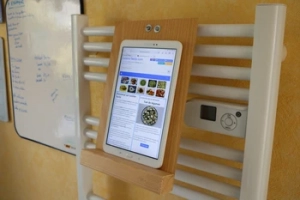 Un support de tablette