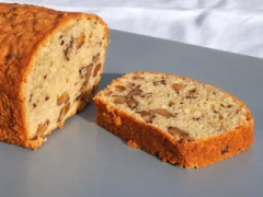 Gâteau aux noix et flocons d'avoine