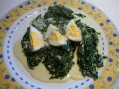 Epinards frais à la crème